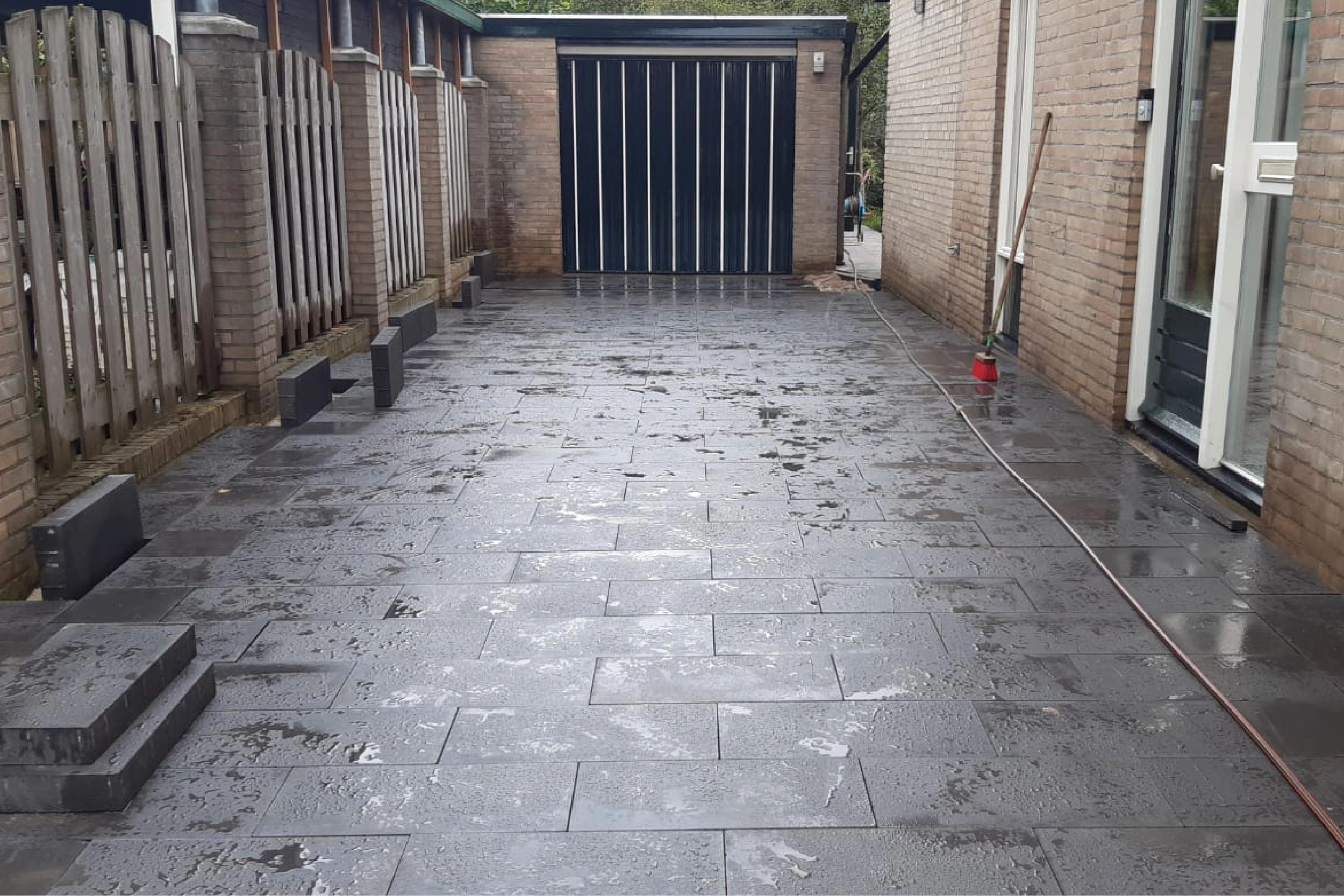 Een complete oprit in Gelderland